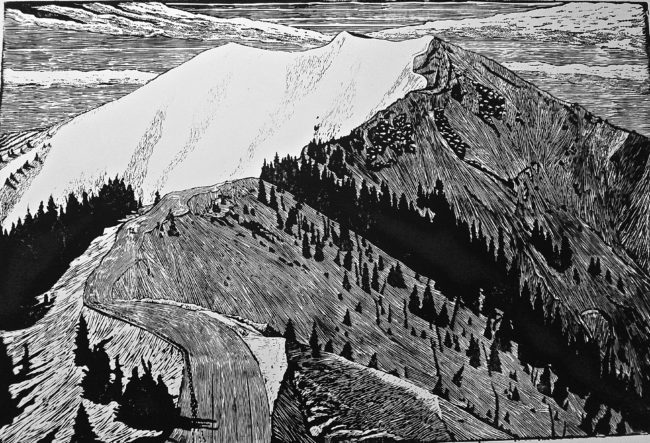 Highland Bowl- b&w